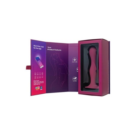 Satiffyer Double Ball-R phallimitator, 18 cm, silicone, red color-10