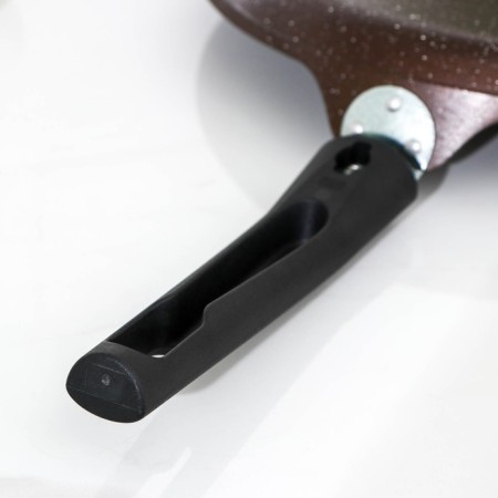 Pancake pan, d = 24 cm, plastic handle, anti -stick coating, color coffee marble-5