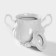 Porcelain Sugar "Romance", 550 ml, with a lid, white color