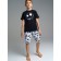 Family look for a boy: T -shirt, shorts, height 176 cm