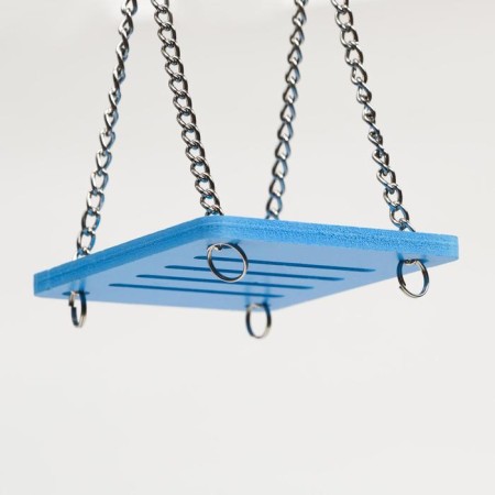 Swing for rodents on chains, 8.5 x 7 cm, foamed PVC, blue-4