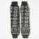 Women's woolen hetras "White snowflake", dark gray color