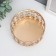 Summary Metal for 1 candle "Crystals" Circle Gold 6.5x12x12 cm