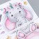 Sticker Plastic Interior color "Elephant on the rainbow with a wreath" set 2 sheets 30x60 cm