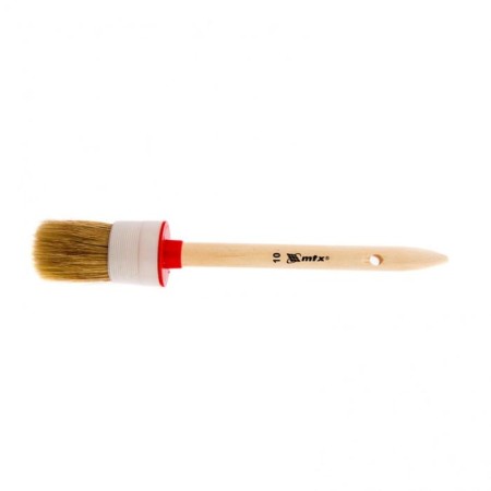 Round brush MTX 82080, natural bristles, wooden pen, 40 mm