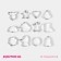 A set of forms for cutting the cookies "New Year's fairy tale", 12 pcs