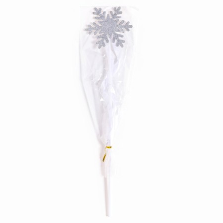 Carnival rod "snowflake", color silver-3