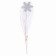 Carnival rod "snowflake", color silver