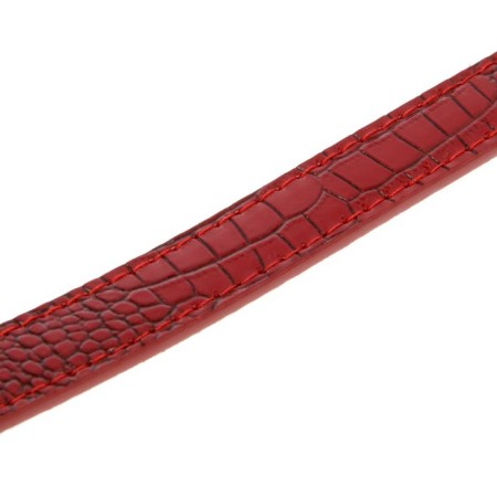 Collar "Infinity" 45 x 2 cm, Osh 31-40, artificial leather, red-3