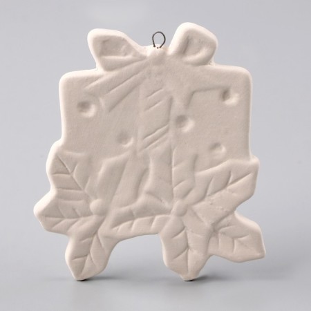 Christmas tree decoration for coloring "gift" with a suspension, brush-5
