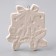 Christmas tree decoration for coloring "gift" with a suspension, brush