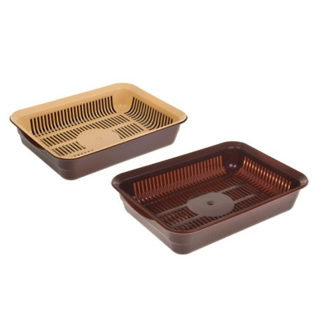 Toilet with a net, 35.5x26x7 cm, brown