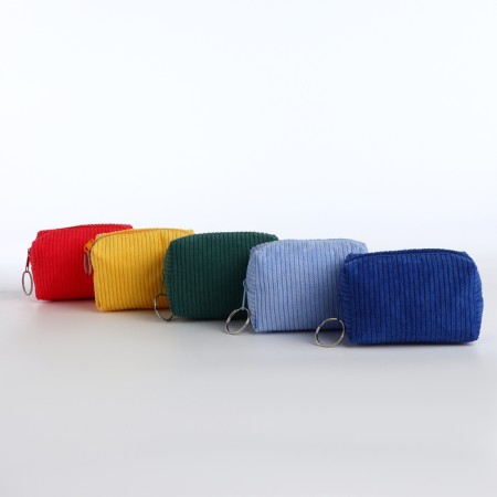 Women's wallet with zipper, color mix