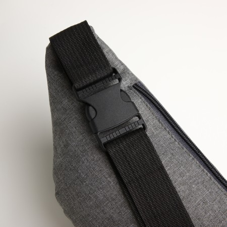 Waist bag, 33*9*14 cm, lightning department, 3 n/pocket, gray-4