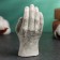 Figure "Angel in the palm" aged, 10x5x4cm