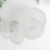 Casket Glass "Rombs and Dome" Pearl 14x8.2x8.2 cm