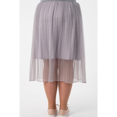 Female skirt, size 56, gray color-5