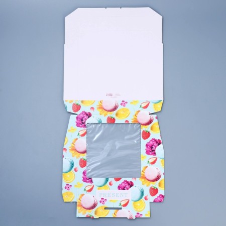 Confectionery packaging, boxing box "Present", 20 x 20 x 4 cm-4