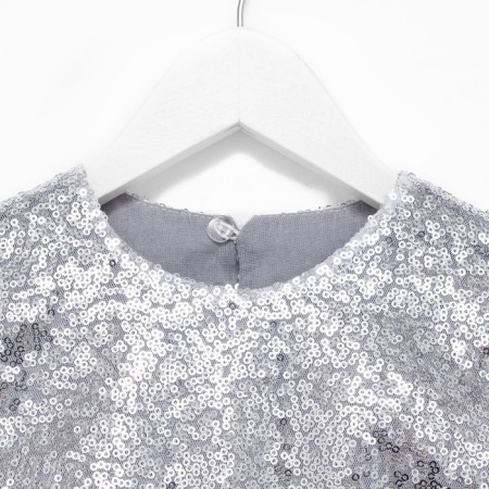 Платье для девочки с пайетками KAFTAN, размер 34 (122-128), цвет лиловый-10