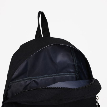 School backpack of textiles on lightning, 3 pockets, Fulldorn, Black color-3