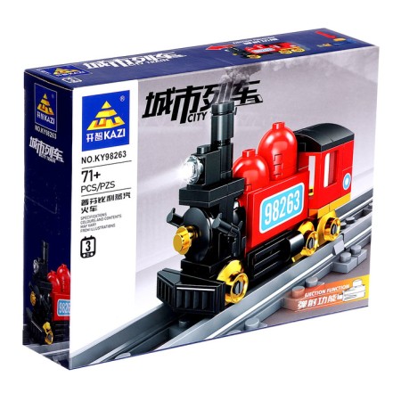 Designer "railway. Steam locomotive ", with launch, 71 parts-2