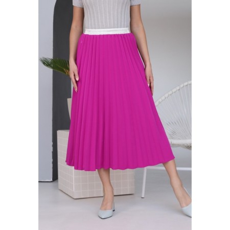 Female skirt, size 48, fuchsia color-5
