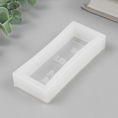 Mold silicone for a candle "light a candle" 4.2x9.5 cm-2