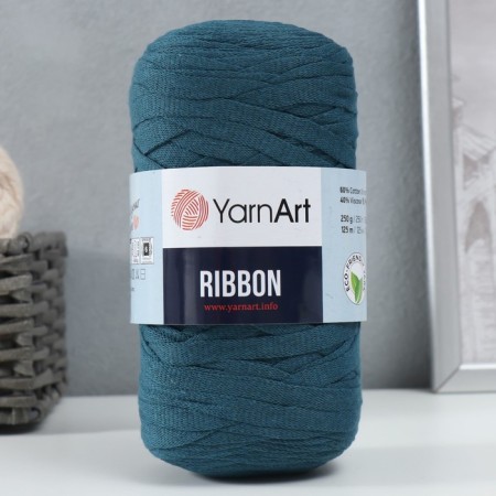 Ribbon yarn 40% polyester, 60% cotton 125m/250g (789 marine)