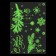 Lumining sticker "branches", 21 x 29.7 cm, new year