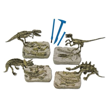 Konik Science Children's Creativity Set “Excavations of Fossil Animals 4 in 1”-1
