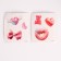 Soft toy "lovely teddy bear" in a set with stickers