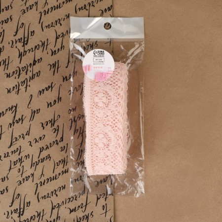Capricon lace, 35 mm × 10 ± 1 m, peach color-4