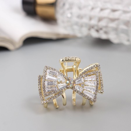 Hair crab "Dorothy" Bant Double, 4 cm, gold-2
