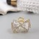 Hair crab "Dorothy" Bant Double, 4 cm, gold