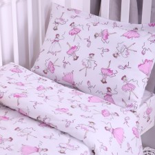 Постельное бельё BABY «Балерина» 112х147 см, 60х120 см на резинке, 40х60 см, бязь 125 гр/м,100% хлопок