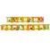 Garland on the tape "Happy Birthday", length 215 cm, cheburashka