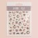 Nail stickers "Romance", voluminous, pink/gray color