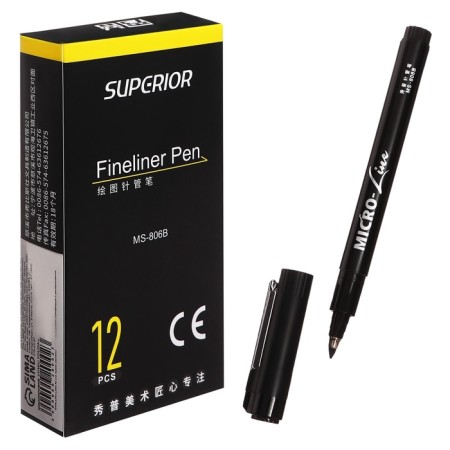 Marker Professional Liner Black, Thin line, 3.0mm-1