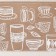 Textile "mugs" 2 compartments, 41x20 cm