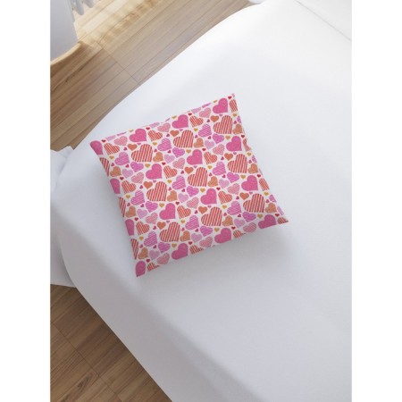 Decorative pillowcase "A lot of hearts", on a zipper, size 45x45 cm-1