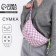 Women's bag over the shoulder, pink color 30*14*10 cm
