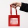 Crafts with a square bottom and window, 15 x 15 x 15 cm, red, 1pc