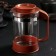 Glass teapot "Chocolate", 800 ml, with metal sieve