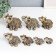 Souvenir Polystone "Sanding Elephants" set 7 pcs h = 10; 9; 7.5; 7; 6.5; 6; 5 cm