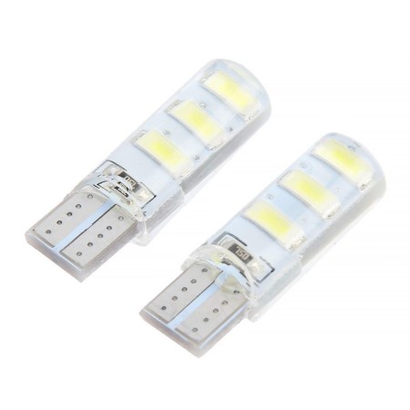 Auto Stuffing LED TORSO, T10 W5W, 12 V, 3 W, 6 SMD-5630, white light, set 2 pcs-1