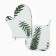 Set of kitchen. "Paporotnik": mittens 20x27 cm, severity 19x19 cm, reps 220 g/m2, 100% HL