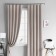 Set of curtains "Tina", size 2x145x270 cm, color light gray
