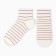 Women's socks, white with a coffee strip, size 36-40