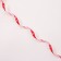 Plastic tape "Snowflakes", 1.2cm x 45m, red