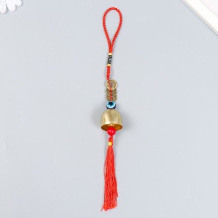 Metal bell "from the evil eye" 1 bell+3 coins 18 cm